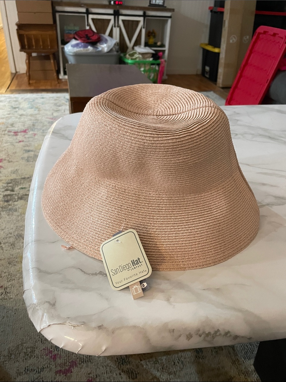 Pink hat